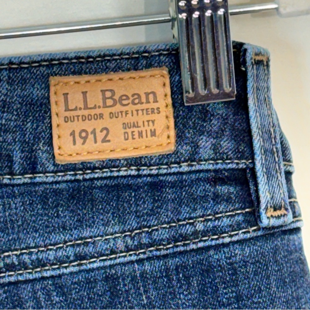 SOLD LL Bean Jeans Womens Size 18 MT Beanflex Denim Favorite Fit Straight Leg - Picture 9 of 14